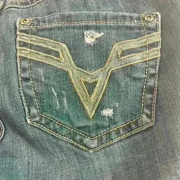 Vigross Woman’s Distressed Dark Wash Low Rise Skinny Jeans- Size 5 - Picture 9 of 10